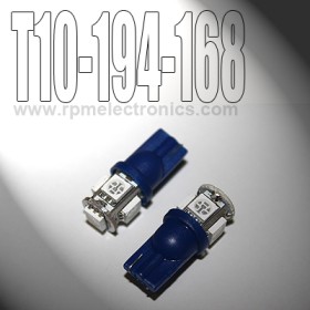 T10 194 168 5 SMD LED Wedge Bulb (Limited Blue)